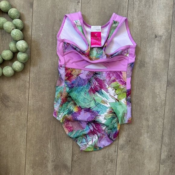 Capezio Future Star Girls Vibrant Multi Color Dance Leotard One-Piece Size Small - Picture 8 of 16